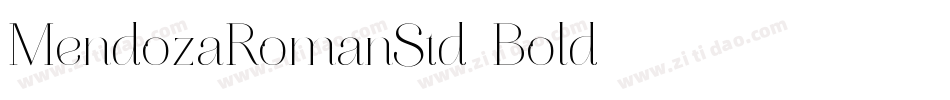 MendozaRomanStd-Bold字体转换