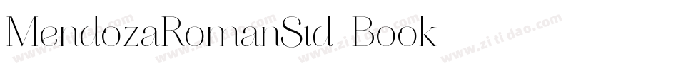 MendozaRomanStd-Book字体转换