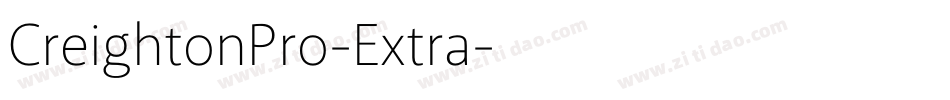 CreightonPro-Extra字体转换