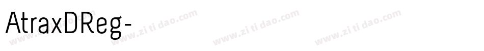 AtraxDReg字体转换