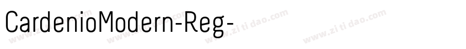 CardenioModern-Reg字体转换