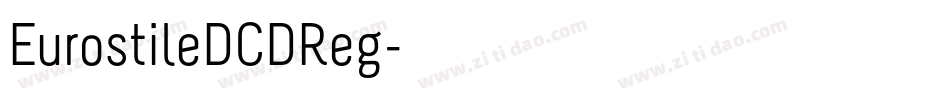 EurostileDCDReg字体转换