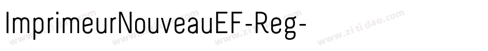 ImprimeurNouveauEF-Reg字体转换