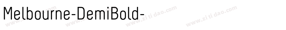 Melbourne-DemiBold字体转换
