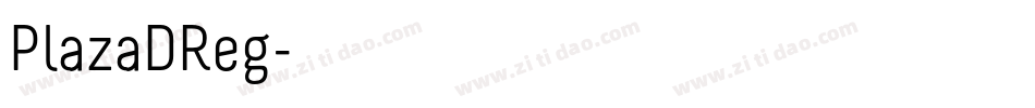 PlazaDReg字体转换