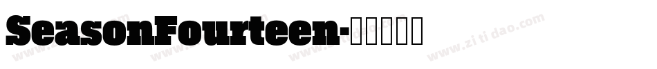 SeasonFourteen字体转换
