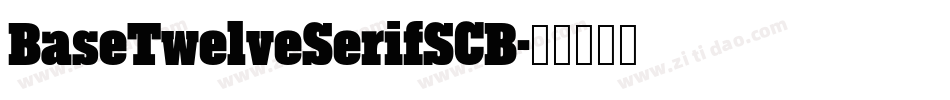 BaseTwelveSerifSCB字体转换