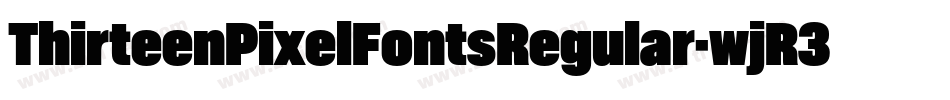 ThirteenPixelFontsRegular-wjR3字体转换