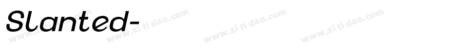 Slanted字体转换
