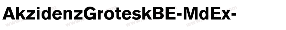 AkzidenzGroteskBE-MdEx字体转换