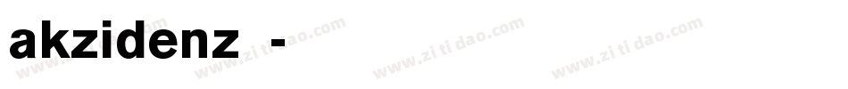 akzidenz字体字体转换