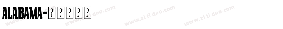 Alabama字体转换