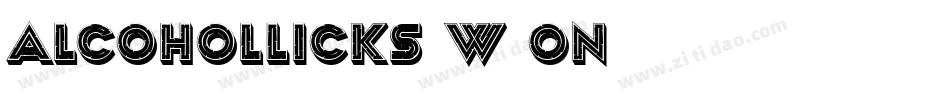 AlcoholLicks-w1on字体转换