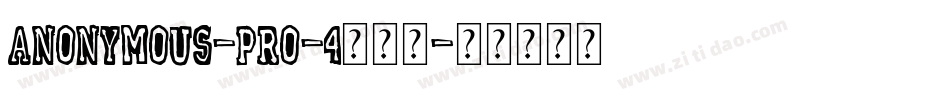 Anonymous-Pro-4转换器字体转换