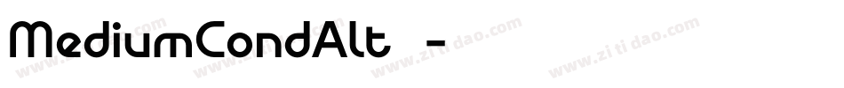 MediumCondAlt转换器字体转换