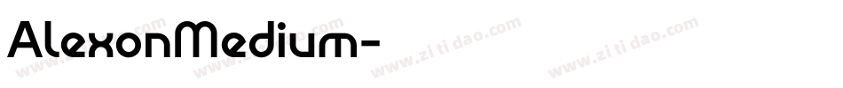 AlexonMedium字体转换