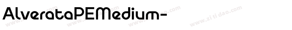 AlverataPEMedium字体转换