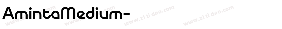 AmintaMedium字体转换