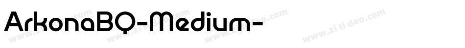 ArkonaBQ-Medium字体转换