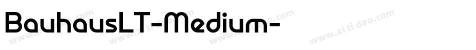 BauhausLT-Medium字体转换
