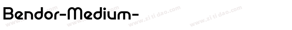 Bendor-Medium字体转换