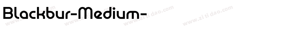 Blackbur-Medium字体转换