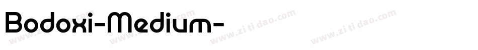 Bodoxi-Medium字体转换