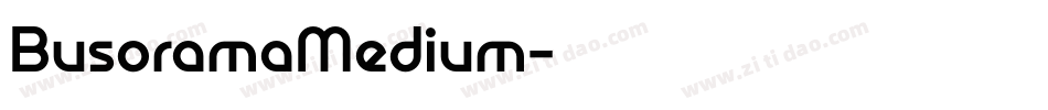 BusoramaMedium字体转换