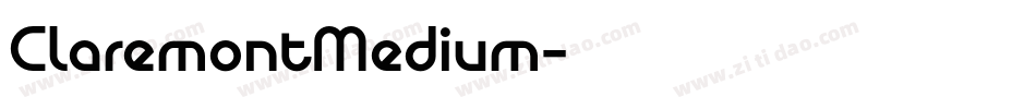 ClaremontMedium字体转换
