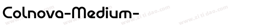 Colnova-Medium字体转换