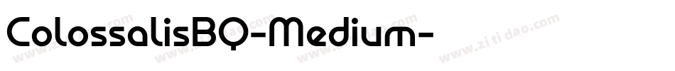 ColossalisBQ-Medium字体转换