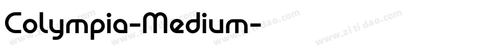 Colympia-Medium字体转换