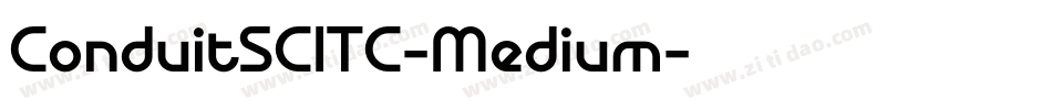 ConduitSCITC-Medium字体转换