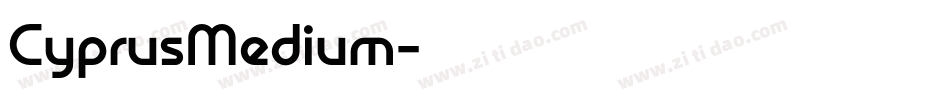 CyprusMedium字体转换