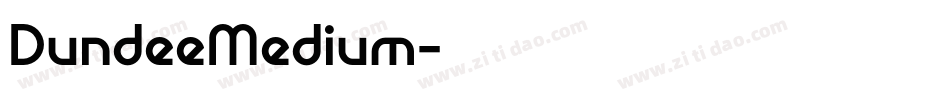 DundeeMedium字体转换