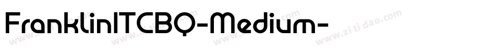 FranklinITCBQ-Medium字体转换