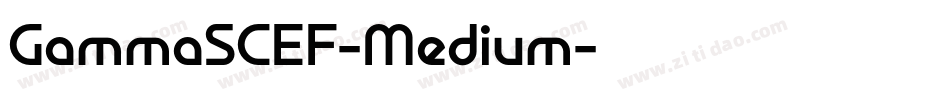 GammaSCEF-Medium字体转换