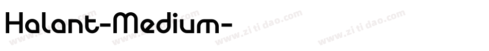 Halant-Medium字体转换