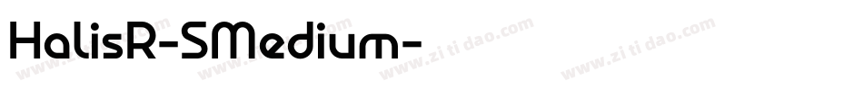 HalisR-SMedium字体转换