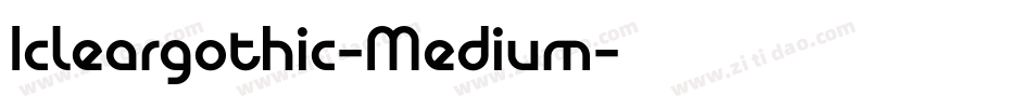 Icleargothic-Medium字体转换