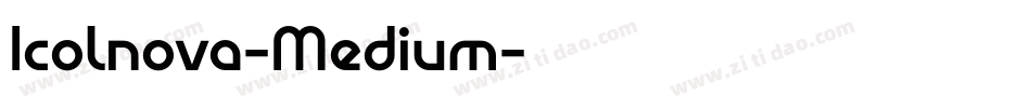 Icolnova-Medium字体转换