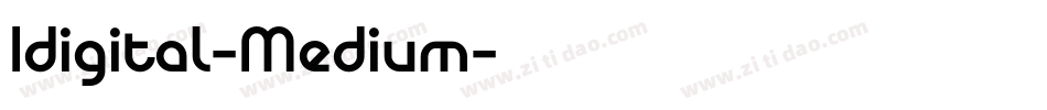 Idigital-Medium字体转换