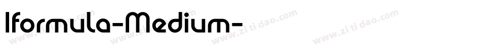 Iformula-Medium字体转换