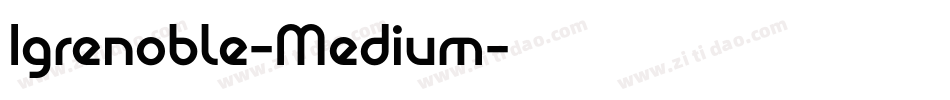 Igrenoble-Medium字体转换