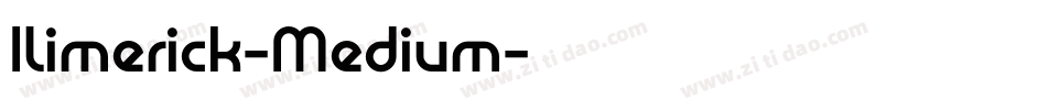 Ilimerick-Medium字体转换