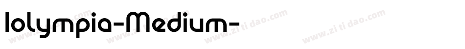 Iolympia-Medium字体转换