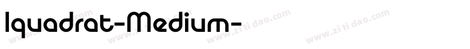 Iquadrat-Medium字体转换