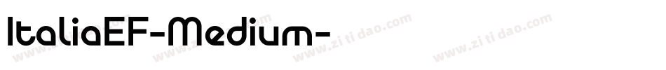 ItaliaEF-Medium字体转换