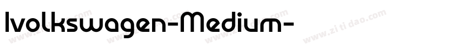 Ivolkswagen-Medium字体转换