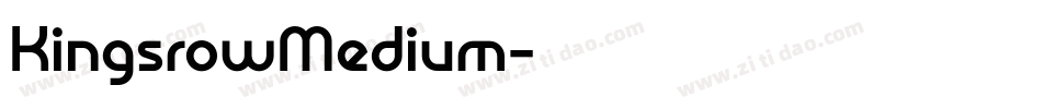 KingsrowMedium字体转换